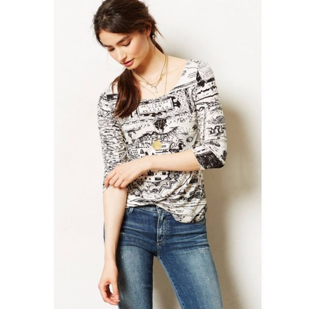 Postmark Map Print Reverie Shirt